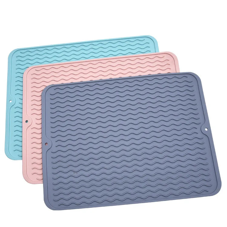 Early Riser Heat Kitchen Sinks Drain Pad Silicone Mat Heat Insulation Non-slip Pad Cutlery Pot Pad Kitchen Accessories