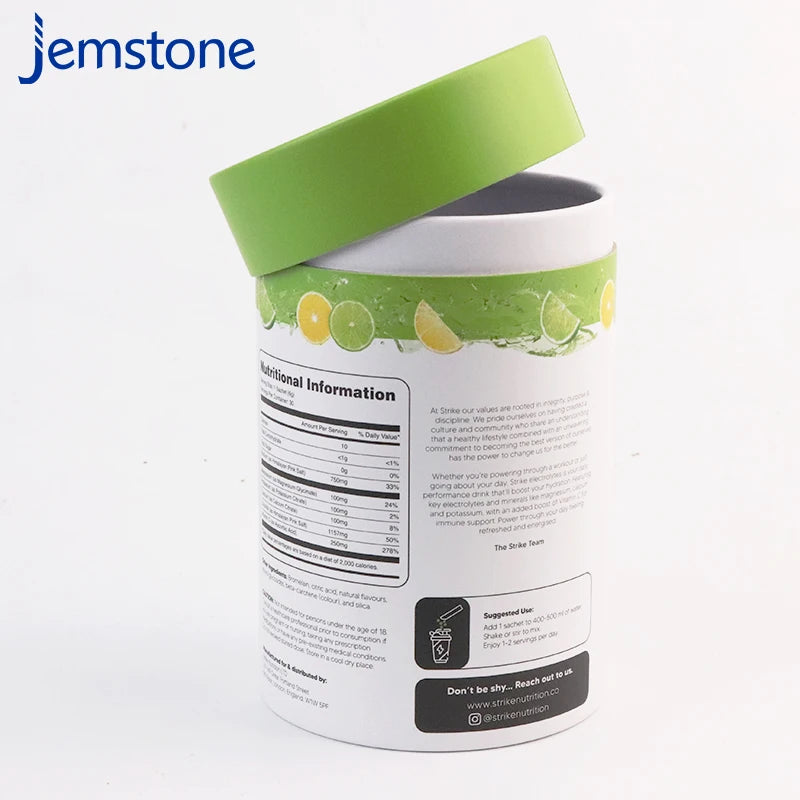 Biodegradable Customized Pattern Cosmetic Packaging Kraft Cardboard Paper Tubes Containers