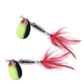 Hengjia Metal Spinner Fishing Lures Wholesales 6G 3D Eyes Spoon Spinner Baits