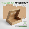 Eco Friendly Printing Logo Kraft 7x5x2 Shipping Mailer Box Custom Corrugated Carton Boxes Packaging
