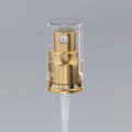 Free Sample 18/410 20/410 Aluminum Gold Treatment Pump Concealer Distribution Bottle Pump Cosmetic Packaging Cream Pump