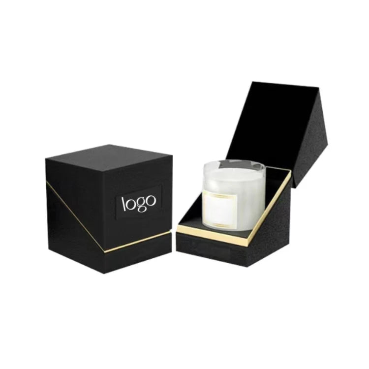 Wholesale Luxury Premim Packaging Gift Candle Jar Boxes Custom Fancy Design Logo Rigid Paper Candle Box