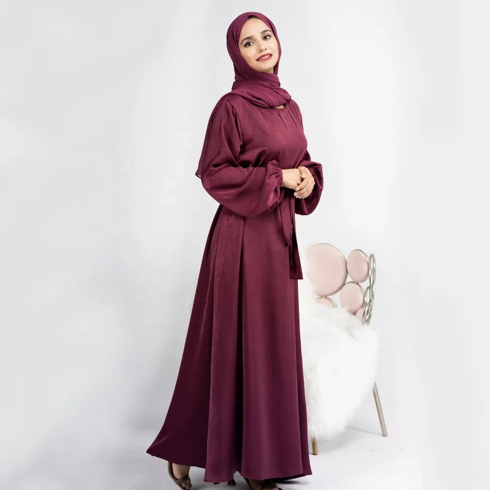 Loriya New Collection Simple Design Traditional Muslim Clothing&accessories Plain Modest Abaya Women Muslim Dress for EID