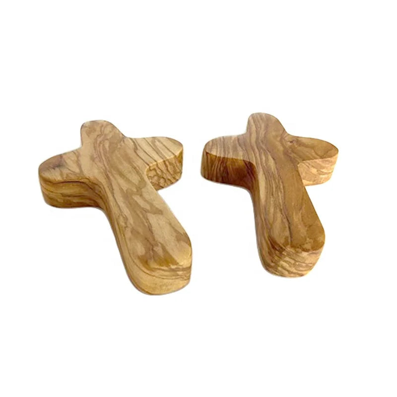 Personalized Olive Crosses Wood Holding Crosses