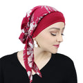 Wholesale Fashion Elastic Band Head Wrap Hijab Muslim Pre-tied Scarf Turban Caps for Female