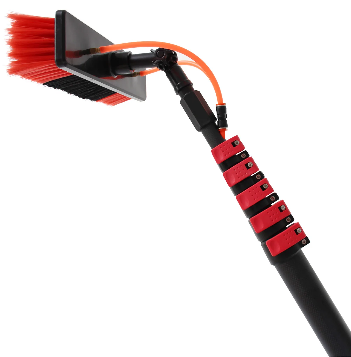 For 7.2m Aluminum Extendable Window & Solar Panel Cleaning Pole 5 Section Eco-Friendly