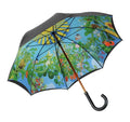Wooden Shaft Print Market Auto Open Transfer Print Umbrella Fashion Umbrella Supplier