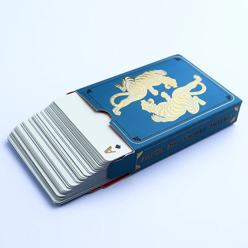 White Sublimation Playing Cards Custom Printed Gold Playing Cards Paper Playing Cards