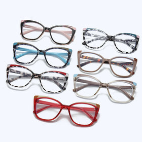 Colorful Ready to Ship Fashion Designed TR90 Optical Frames Block Blue Light Glasses 2024