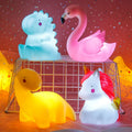 Kids Atmosphere Lamp Holiday Gift PVC Silicone Battery Powered Cartoon Night Light Toy