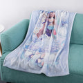 Custom Floral Animal Print Flannel Blanket Towel Blanket Super Soft & Portable Four Seasons Use Home & Travel Gift