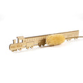 Custom Laser Engraved Wooden Train Children Ruler Bamboo Teacher Ruler for Gifts