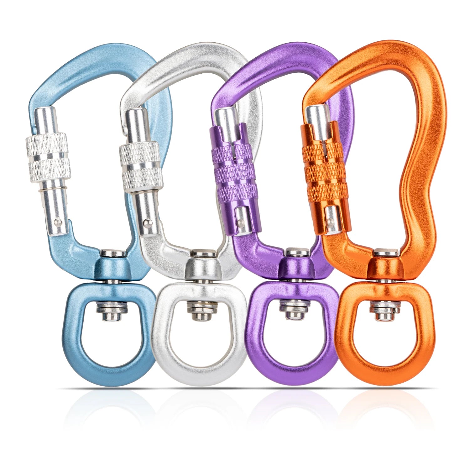 5KN Swivel Carabiner Clip for Dog Leash - Anti-Twist Aluminum Carabiner Hook for Pet Leash Tie-Out Training Walking