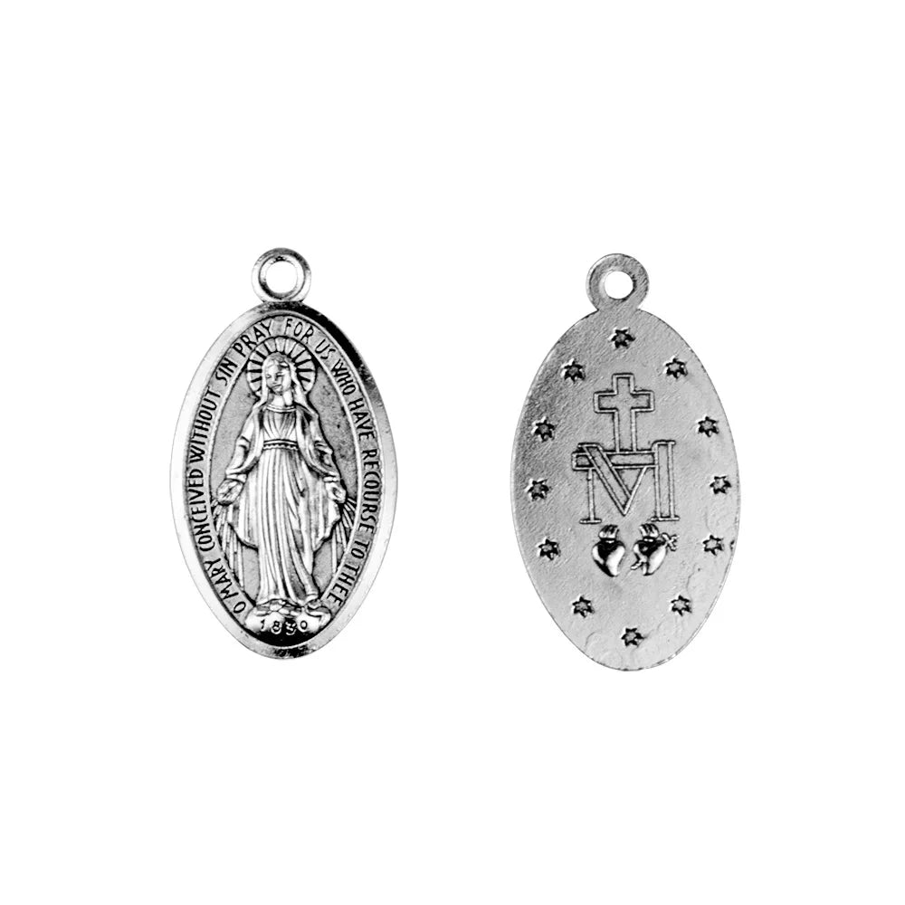 Mecrt Catholic Vintage Virgin Mary Pendant Our Lady Zinc Alloy Rack Plating Holy Mother Jewelry Accessories Wholesale