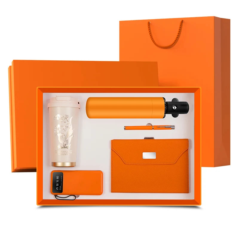VIP Corporate Custom Marketing Promotional Products Gifts Custom Logo Luxury Business Promotional Pen Cup Umbrella Gift Box Set