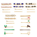 New Alloy Diamond-encrusted Hair Accessories Setdecorations Ornaments Christmas Hair Accessories Women and Girls