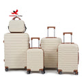 ABS Travel Luggage Sets 5 Piece Carry on Travel Bags Luggage Suitcase Set with Wheels Hardshell Luggage Bag