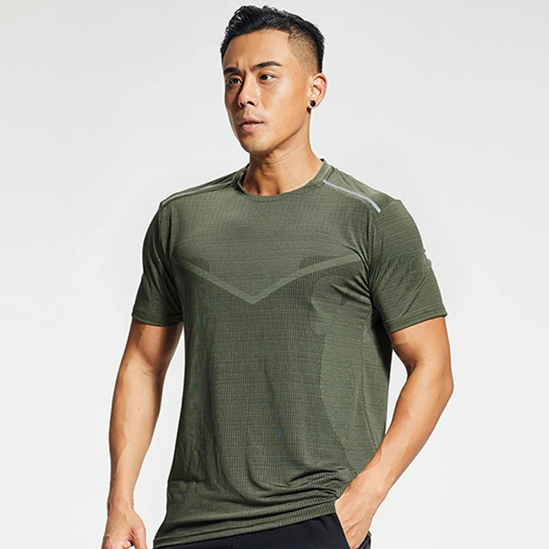 Men's Dry Fit T Shirts Athletic Running Gym Workout Short Sleeve Tee Shirts for Men
