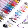 Hot Selling Nail Art Drawing Graffiti Pen Gel Pencil Plastic Waterproof Painting Liner Brush Manicure Decoration Tools