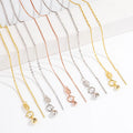 Cheap Box Oval Snake Choker Necklace Sterling Silver R.GEM. S925 Adjustable Chain Rose Gold White Gold Plating DIY Wedding Gift