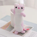 Wholesale Plush Cute Long Cat Keychain Mini Kawaii Plush Keychains Toys Cat Stuffed Animal Toys Bag Charm Pendants Accessories