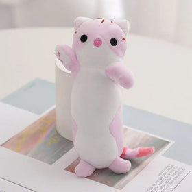 Wholesale Plush Cute Long Cat Keychain Mini Kawaii Plush Keychains Toys Cat Stuffed Animal Toys Bag Charm Pendants Accessories