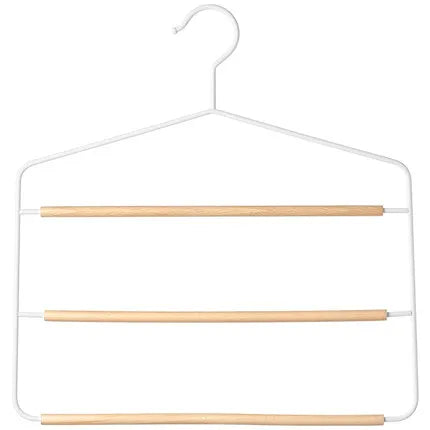 Home Non-slip Wrought Iron Multifunctional Wardrobe Multi-layer Hanging Pants Rack Hijab Hangers Tier Pant Hanger