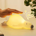 Creative Bed Room Nice Cute Led Night Light Usb Sili Cone Nursery Lamp Bear for Kids Baby