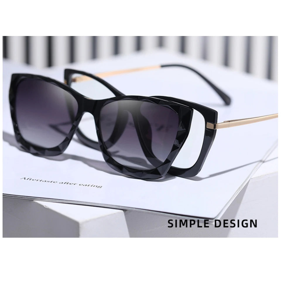 91520 Blue Light Blocking Glasses for Ladies TR90 & Metal Fashion Sunglasses Simple Design Optical Frame