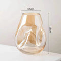 Wholesale Flower Glass Vase Special Norse Art Decor Home Daily Decoration Glacial Line New Style Special-Shaped Glass Vase