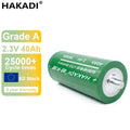 EU Stock Fast Delivery LTO 2.3V 40Ah Rechargeable Batteries Long Cycle 25000+ 20C High Rate Discharge for Car Audio DIY Solar