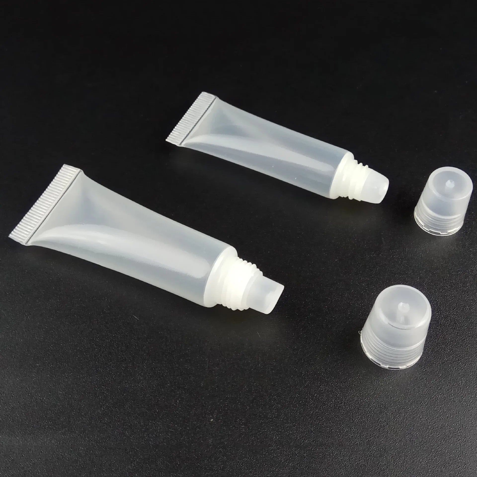Hot Sale 5 8 10 13 15ml Transparent Cosmetic Soft Squeeze Lipstick Tubes Lip Gloss Eye Cream Lip Gloss Tube Oblique Screw Lid