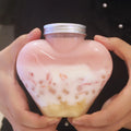Wholesale Love Bottle Transparent Plastic Food Grade PET Material 450ml Beverage Juice Takeaway Bottle