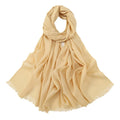 New Malaysia Bamboo Cotton Hijab Scarf for Women Tudung Muslim Turban Tassel Islamic Shawl Wrap for Spring Islam Hijabs