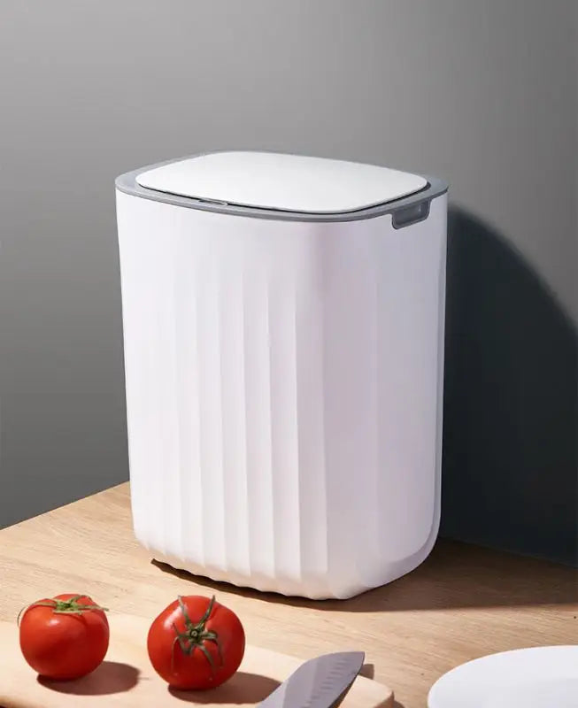 Intelli 12L Outdoor Kitchen Counter Waste Bin Smart Automatic Plastic Bin with PP Material Lid Smart Intelligent Waste Bin