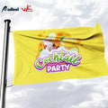 Factory Wholesale Custom Made Promotion Flags Eyelets Banners with Logo Custom Print Advertising Flag