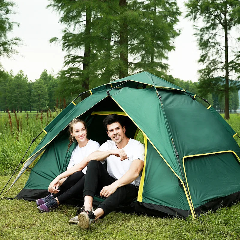 Wholesale 3-4 People Full Automatic Speed Open Tents in Stock Double Camping Tent Sun Tent
