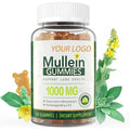 OEM/ODM Private Label Factory's Mullein Gummy Candy Respiratory Immune Support Lung Cleanse Breathing Detox Vitamins Adults GMP