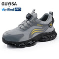 GUYISA New Fashion Steel Wire Fabric Upper  Functional Shoes  European Standard Steel Toe Safety Shoes