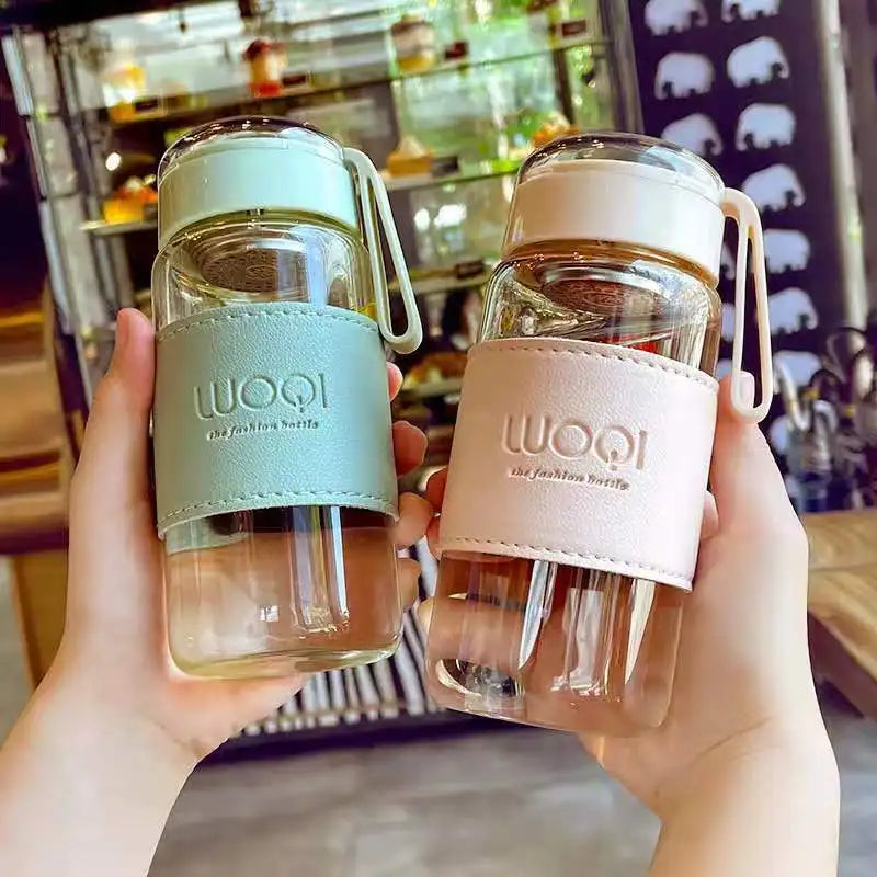 Hot Sell High Quality Glass Cups with Lids and Straws 16oz High Borosilicate Glass Mug Custom Glass Mug Writing logo