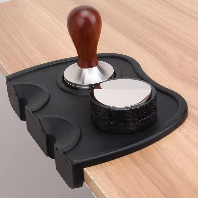 Coffee Tool Customized Silicone No-slip Espresso Coffee Tamp Mat Coffee Corner Pad for Tamper