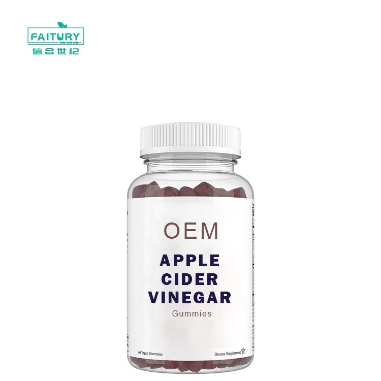 Faitury Private Label Organic Vegan Vitamins Supplement Apple Cider Vinegar Gummmies