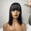 Mayqueen Vendor Cheap Wholesale Hair Wigs 8-14nches 100% Virgin Human Hair Curly Bob Wigs for Black Women Human Hair Wigs