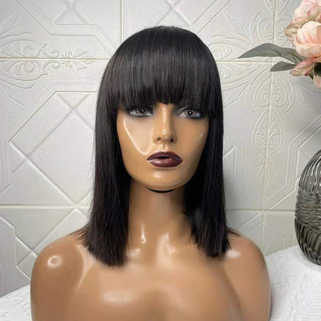 Mayqueen Vendor Cheap Wholesale Hair Wigs 8-14nches 100% Virgin Human Hair Curly Bob Wigs for Black Women Human Hair Wigs