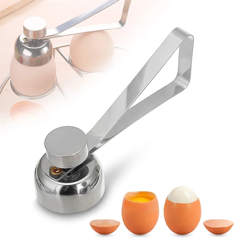 Wholesale Egg Cracker Separator Topper Egg Cutter Shell Stainless Steel Egg Topper Opener for Kitchen Gadgets