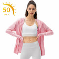 Women's UPF 50+ Sun Protection Shirts SPF Jacket UV Cooling Hoodie Rash Guard Long Sleeve Summer Clothing for Outdoor Hiking