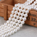 Round White Large Hole Shell Pearl Beads for Jewelry Making