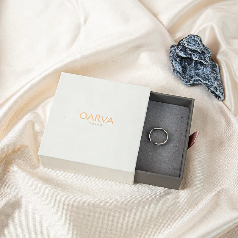 Slide Box Packaging Custom Luxury Logo Eco-friendly Cardboard Paper Jewelry Box with Customizable Size