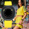 No Logo Creative Ladies Girl Watches PU Leather Strap Japanese Quartz Movement Wholesale Chinese Suppliers