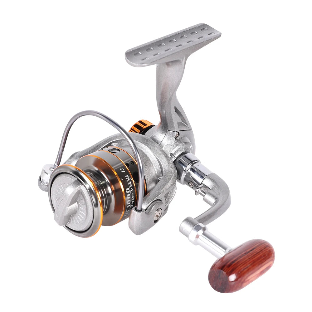 KALIOU DC1000 Left-Hand Spinning Bait Casters Deep Sea Saltwater Fly Fishing Reel 5.2:1 Gear Ratio 146g Stream River Lake